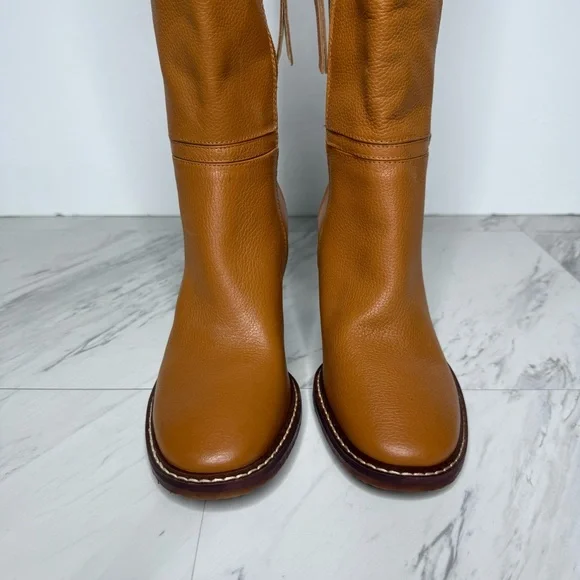 Sam Edelman Elsy Brown Leather Heeled Tall Boot 6 1/2 M - Picture 11 of 15